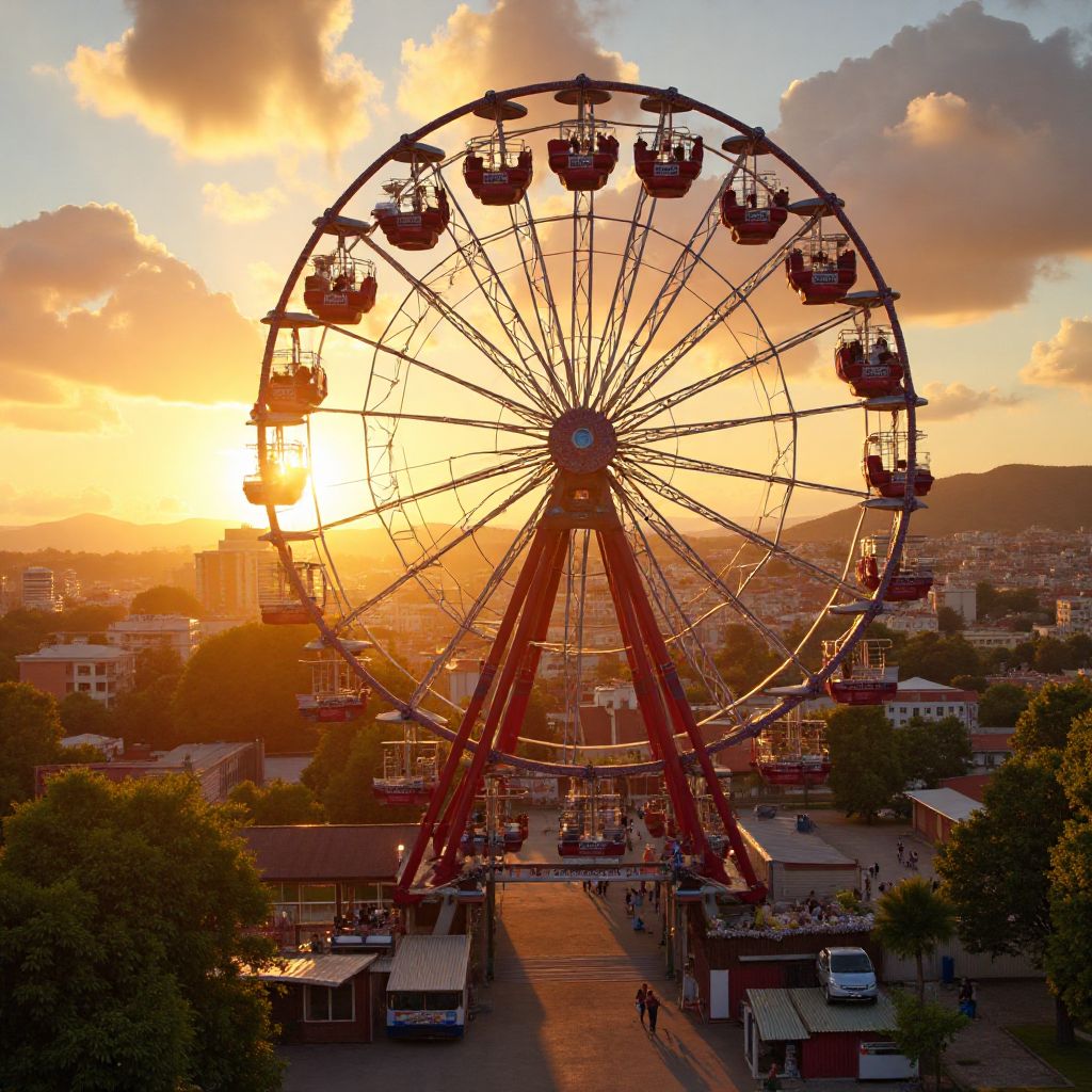 Ferris Wheel at Sunset